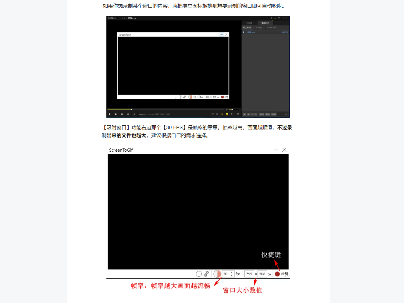 Screen to GIF 动画录制软件 